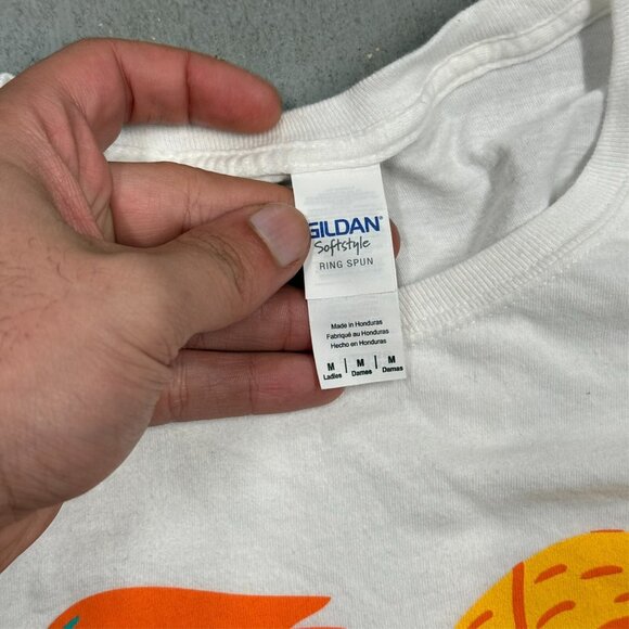 Peach Pit TShirt Gildan Softstyle Band Merch Graphic White XS - Picture 4 of 5